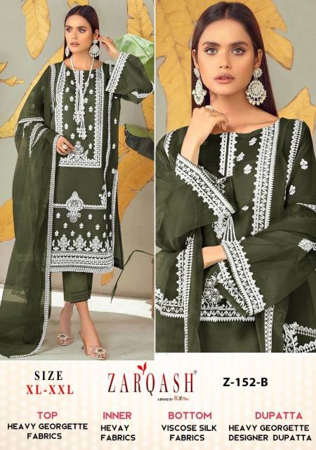 Zarqash Z 152 Georgette Pakistani Readymade Suits
